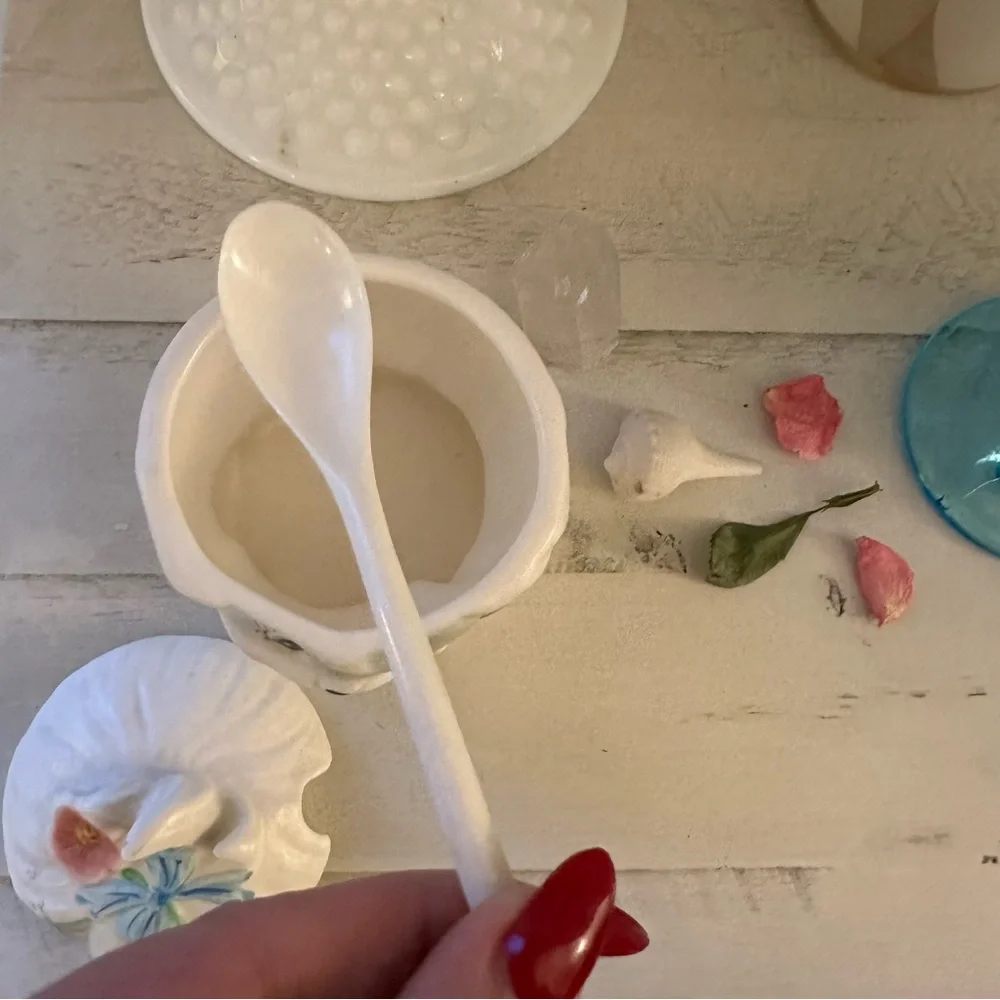 Vintage Lefton Toodles White Fog Anamorphic Sugar Jar - Picture 4 of 8